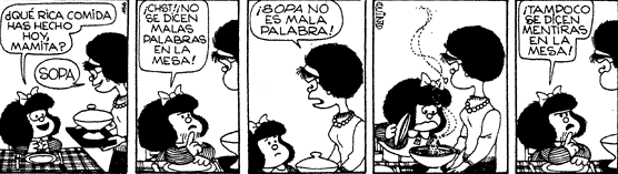 Mafalda y la sopa