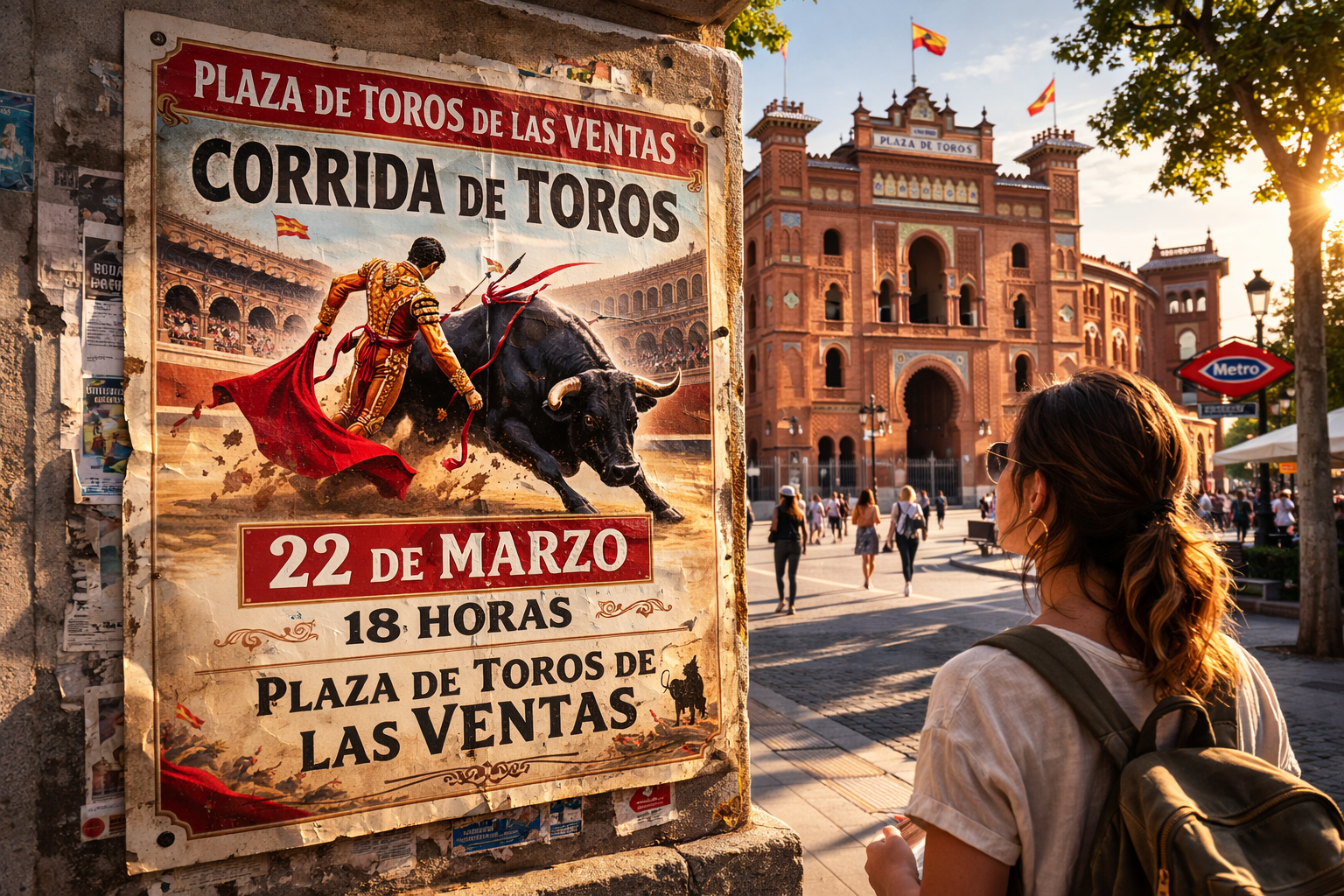 Cartaz das corridas de touro